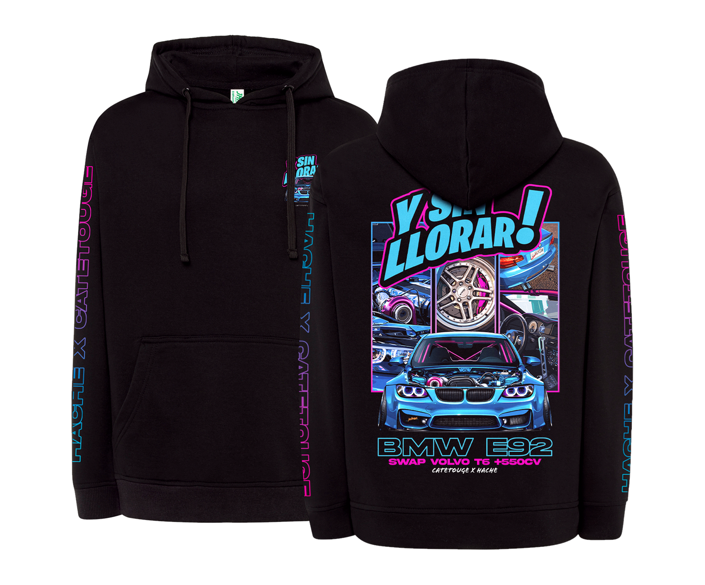 Y sin llorar! Black Hoodie